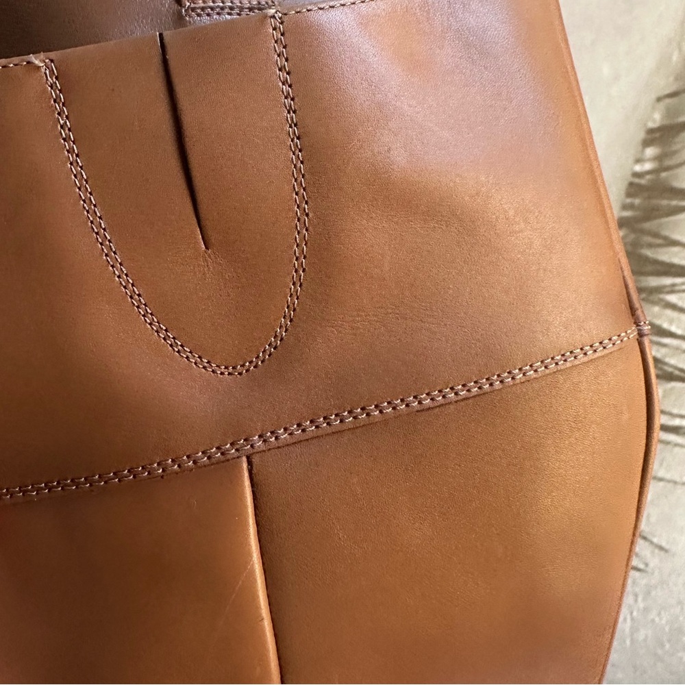 🌸SAM EDELMAN🌸 Drina Ath Whisky Almond Toe Knee High Riding Boots Size: 6 - Picture 12 of 16